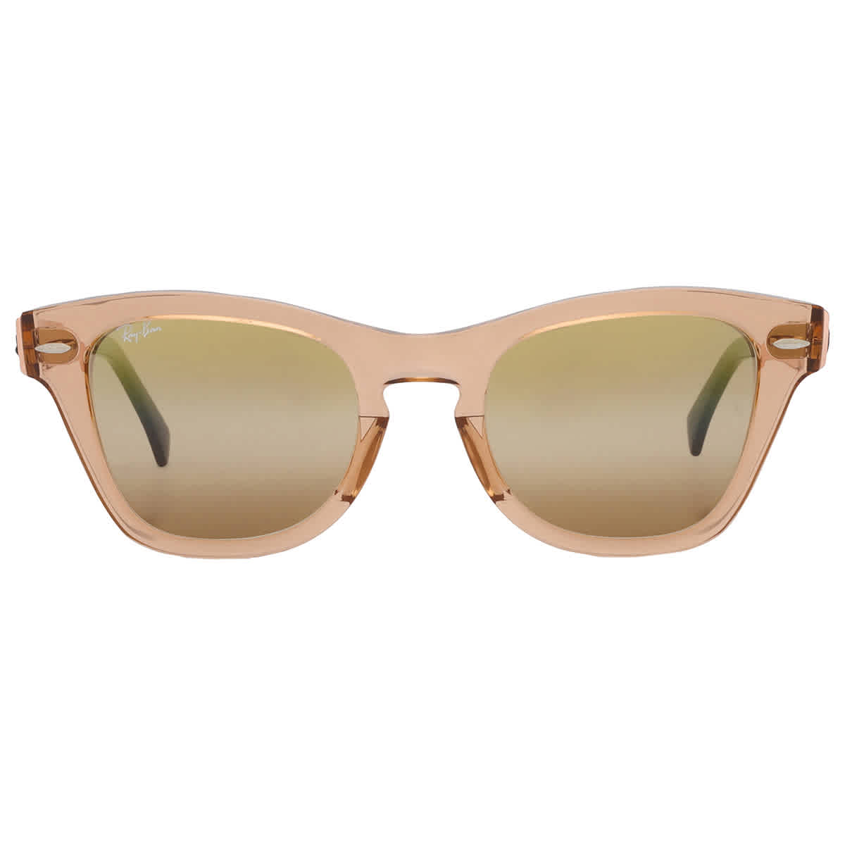 Ray Ban Gold Gradient Mirror Square Unisex Sunglasses RB0707SM 6449G7 50