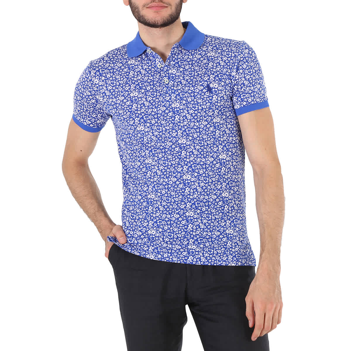 Floral hotsell polo shirt