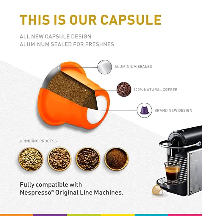 Pack 120 Cápsulas de Café Sabores para Nespresso