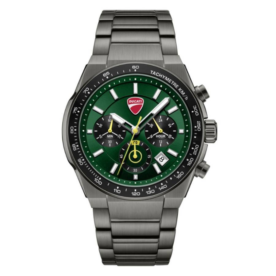 Ducati Supermotos Chronograph Quartz Green Dial Mens Watch DTWGI0003202