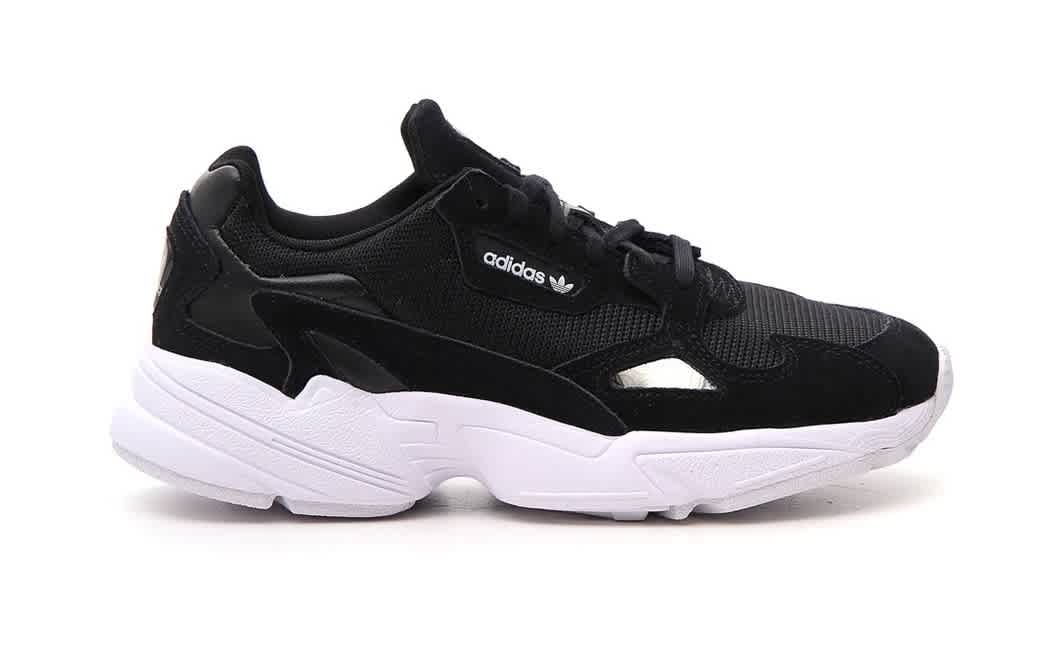 Adidas Ladies Falcon Sneakers In Core Black/Cloud White eBay