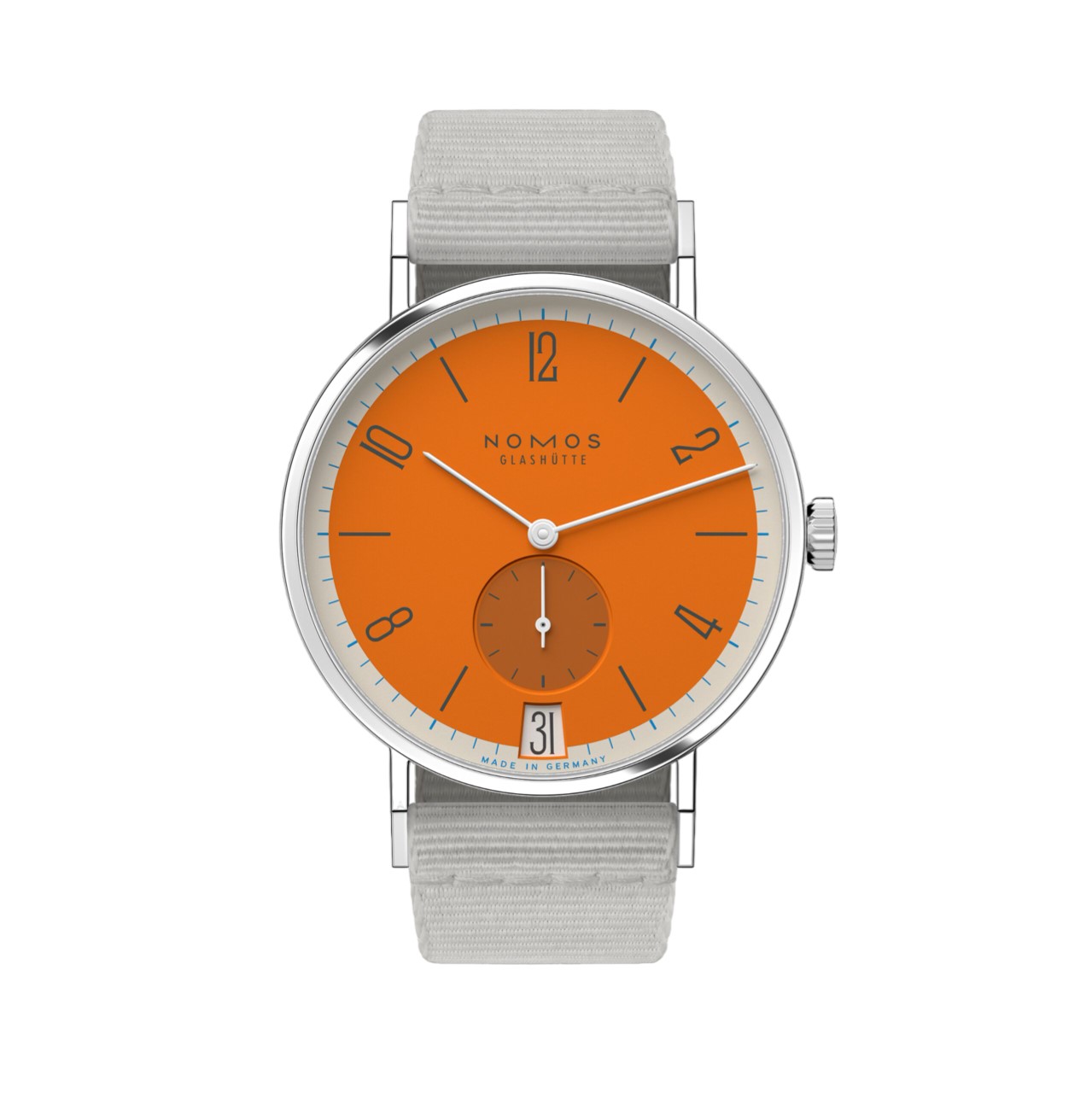 Nomos Tangente Automatic Orange Dial Ladies Watch 179.S17