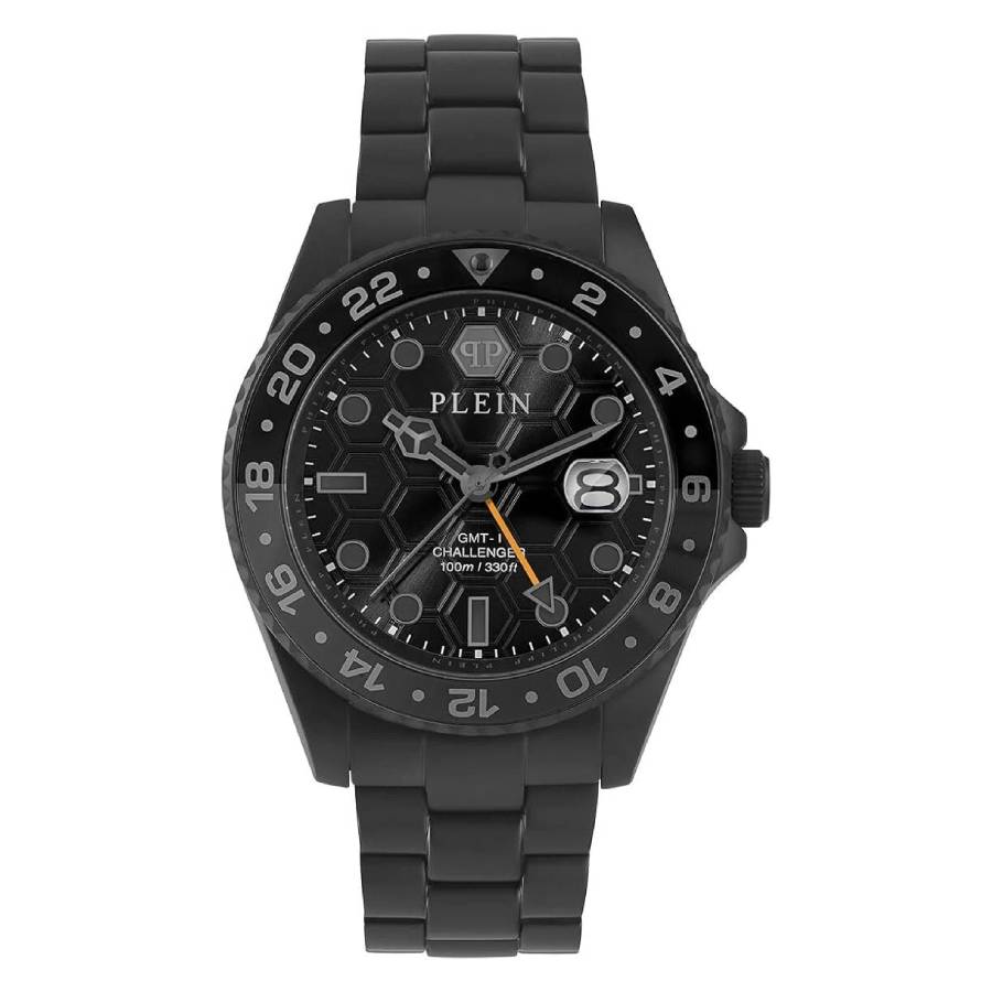 Philipp Plein GMT-I Challenger GMT Quartz Black Dial Mens Watch PWYBA0923 279$