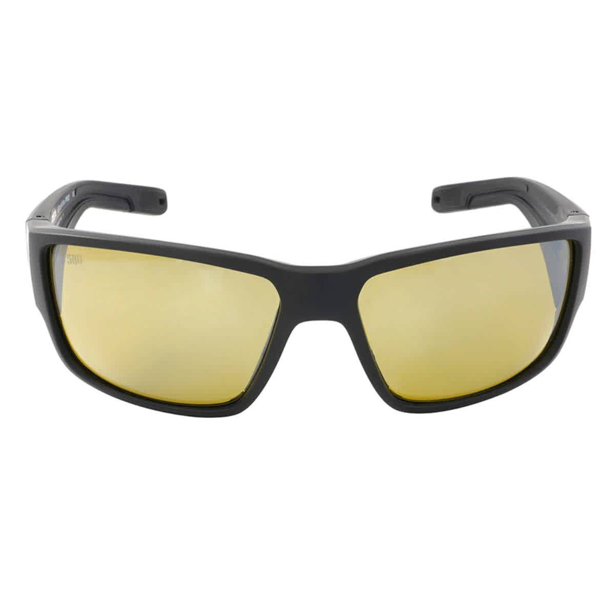 Costa Del Mar Costa Blackfin Pro Matte Black Sunglasses w/Sunrise Silver Mirror 580G Lenses 06S9078-90780560