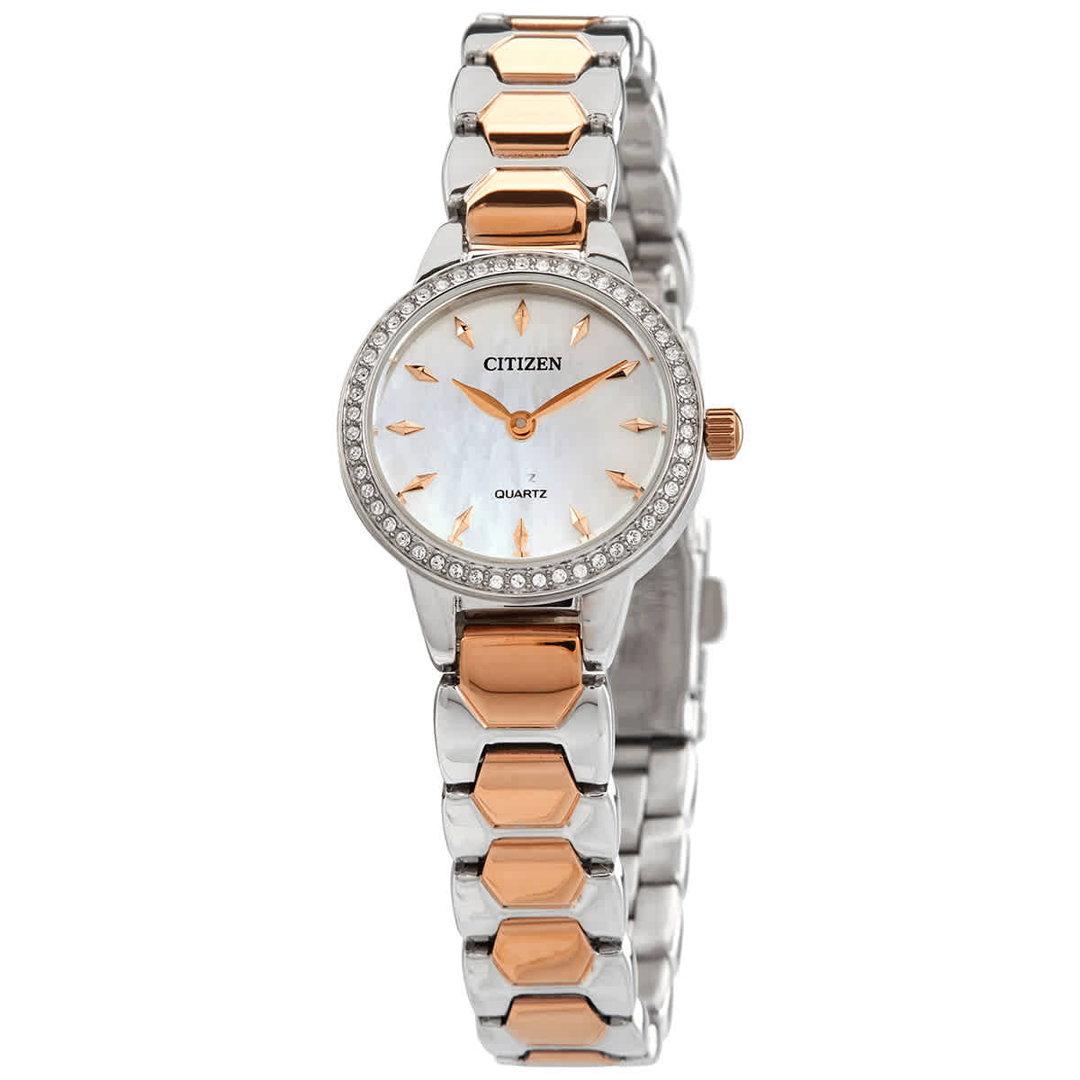 Citizen Quartz Crystal Mother of Pearl Dial Ladies Watch EZ7016-50D 114$