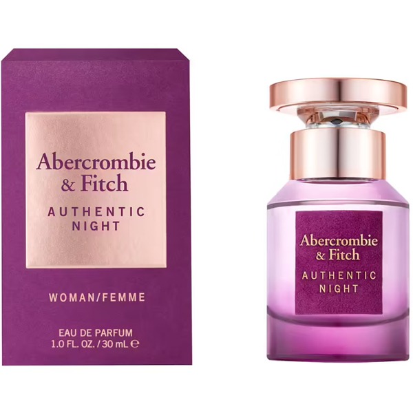 Abercrombie Fitch Ladies Authentic Night EDP Spray 10 oz Fragrances 085715169006 18$