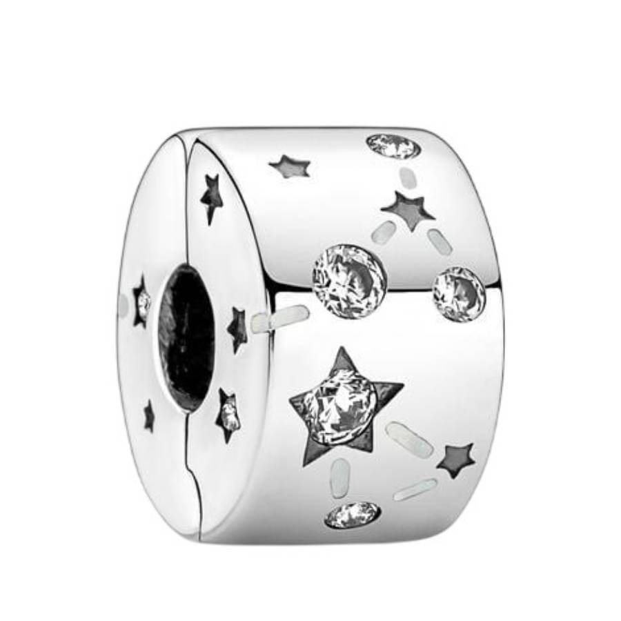 Pandora Moments Sterling Silver Stars and Galaxy Charm 28$