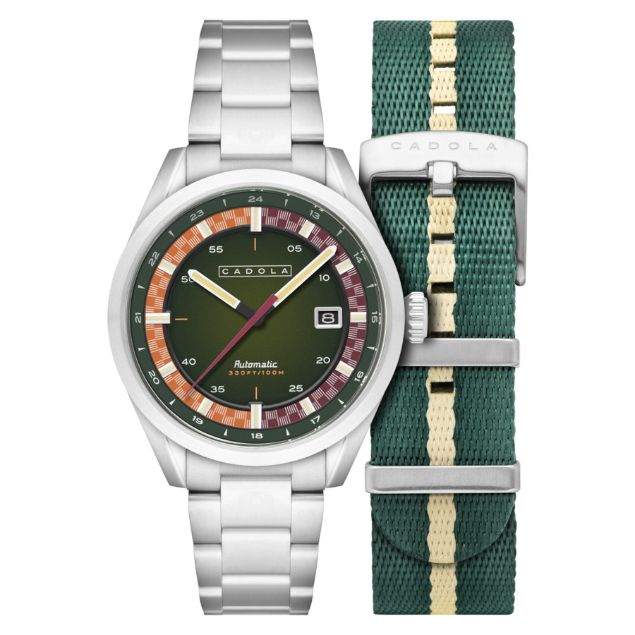 Cadola Paddock Automatic Green Dial Mens Watch CD-1037-44 240$