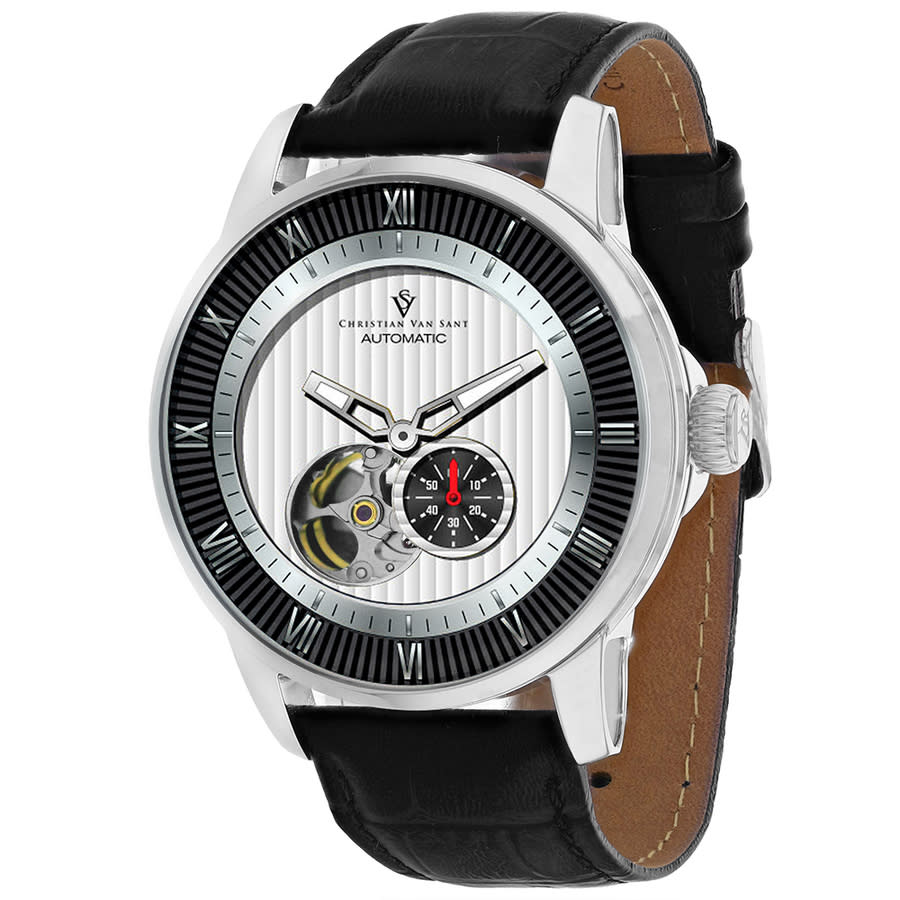 Christian Van Sant Viscay Automatic White Dial Mens Watch CV0550