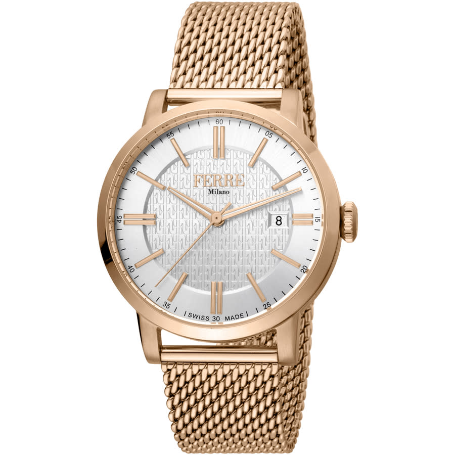 Ferre Milano Classic Quartz White Dial Mens Watch FM1G156M0061 125$