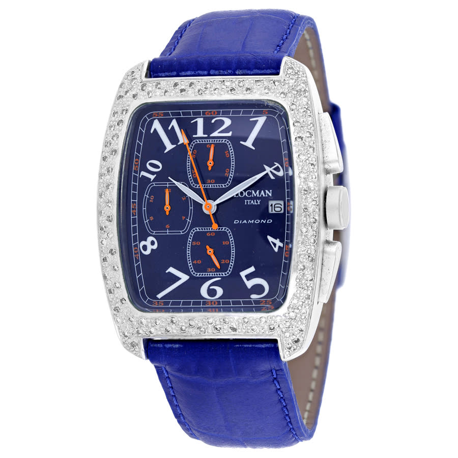 Locman Classic Chronograph Quartz Blue Dial Ladies Watch 487BL2DBL 450$
