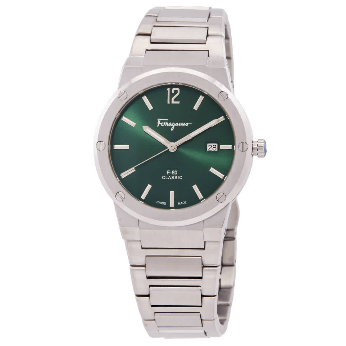 Salvatore Ferragamo Quartz Green Dial Mens Watch SFDT01220 359$
