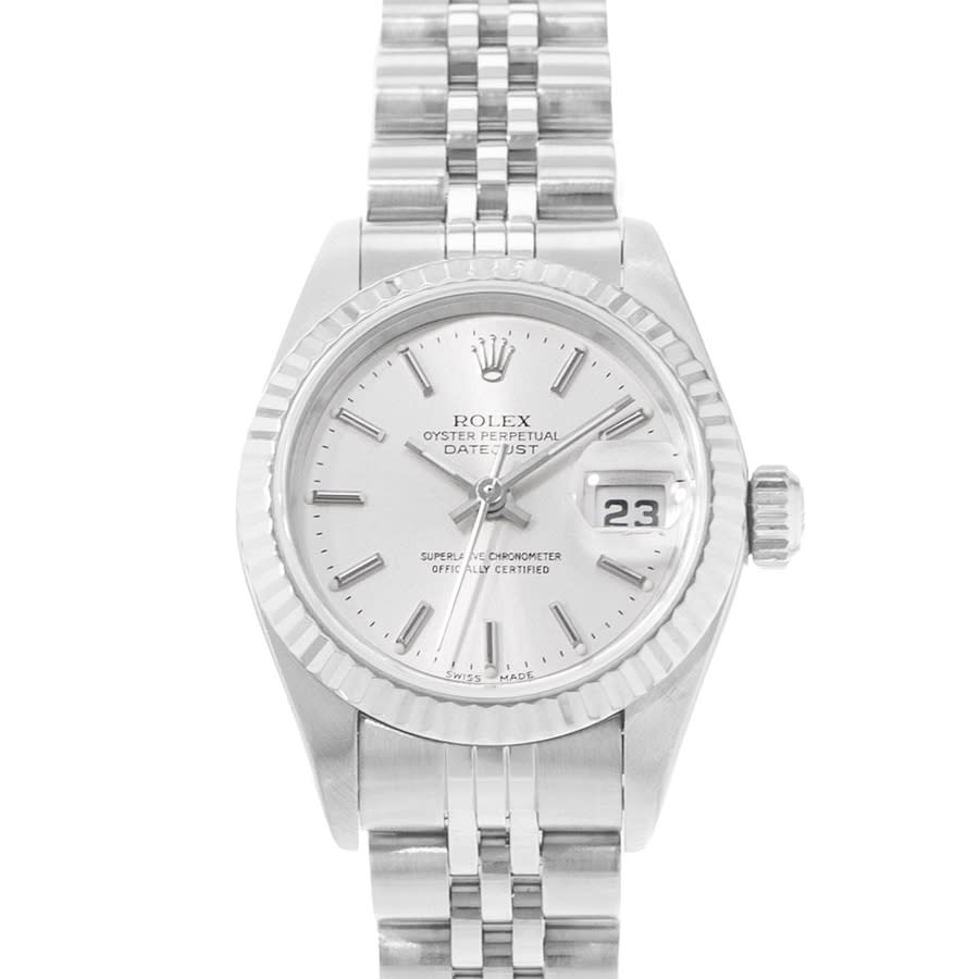 Preowned Rolex Datejust 26 Automatic Chronometer Silver Dial Mens Watch 79174 SSJ