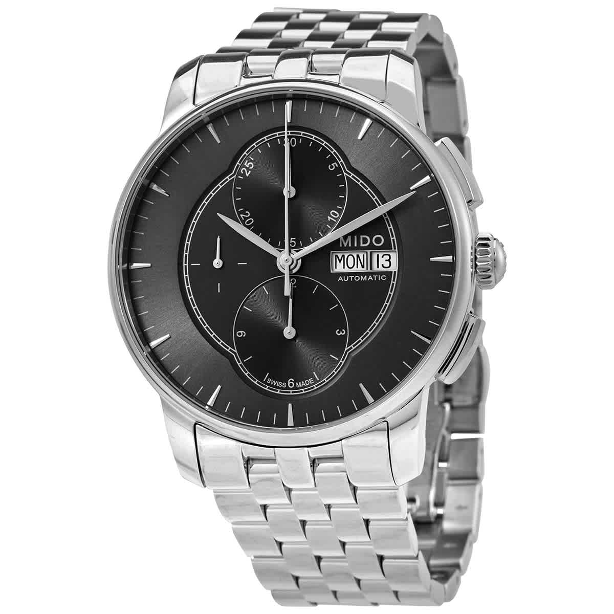 Mido Baroncelli Chronograph Automatic Black Dial Mens Watch M86074131