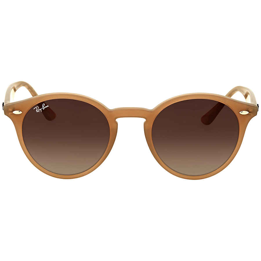 Ray Ban Brown Gradient Round Unisex Sunglasses RB2180 616613 49