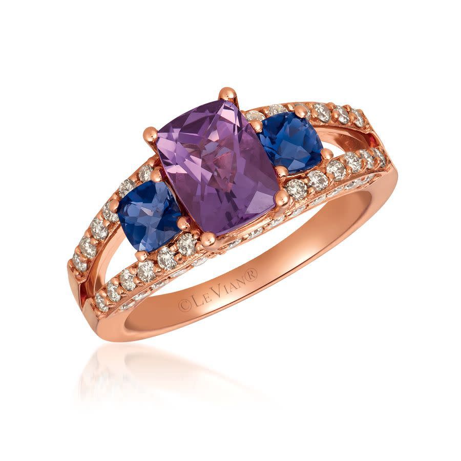 Le Vian Ladies Grape Amethyst Rings set in 14K Strawberry Gold 905$