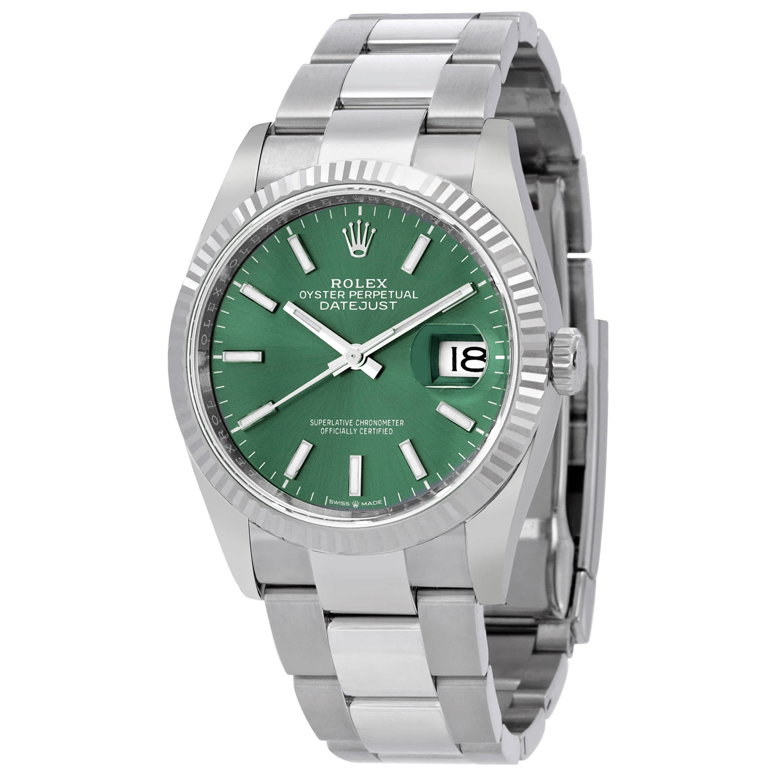 Rolex Datejust 36 Mint Green Dial Automatic Mens Oyster Watch M1262340052