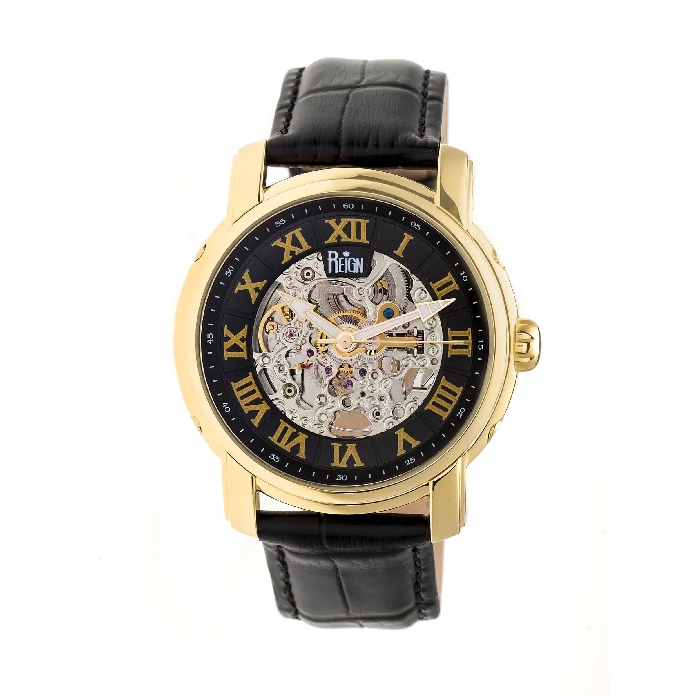 Reign Kahn Automatic Black Dial Mens Watch REIRN4305