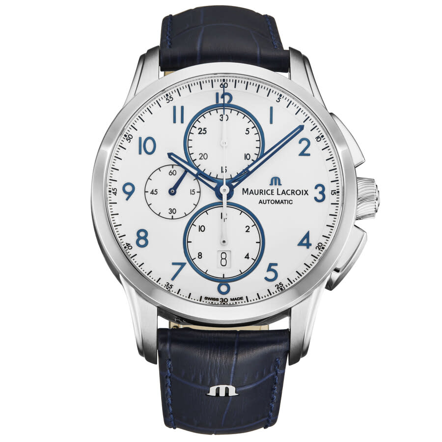 Maurice Lacroix Pontos Chronograph Automatic White Dial Mens Watch PT6388-SS001-120-4