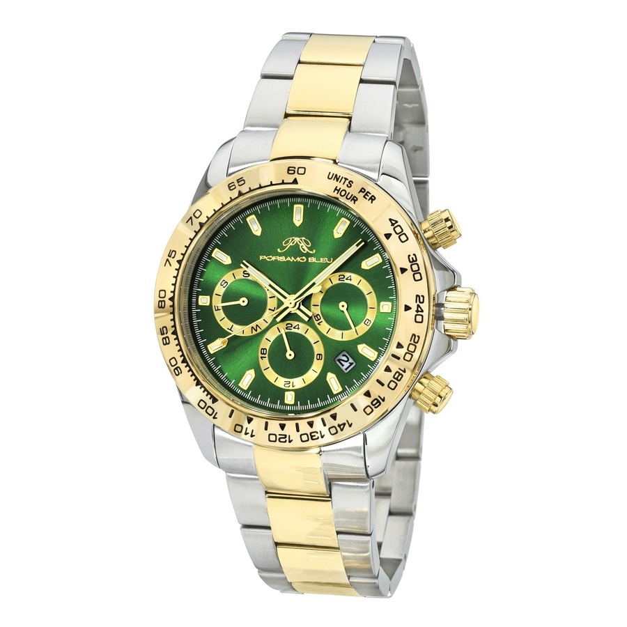 Porsamo Bleu Preston Quartz Green Dial Mens Watch 1035CPRS 226$