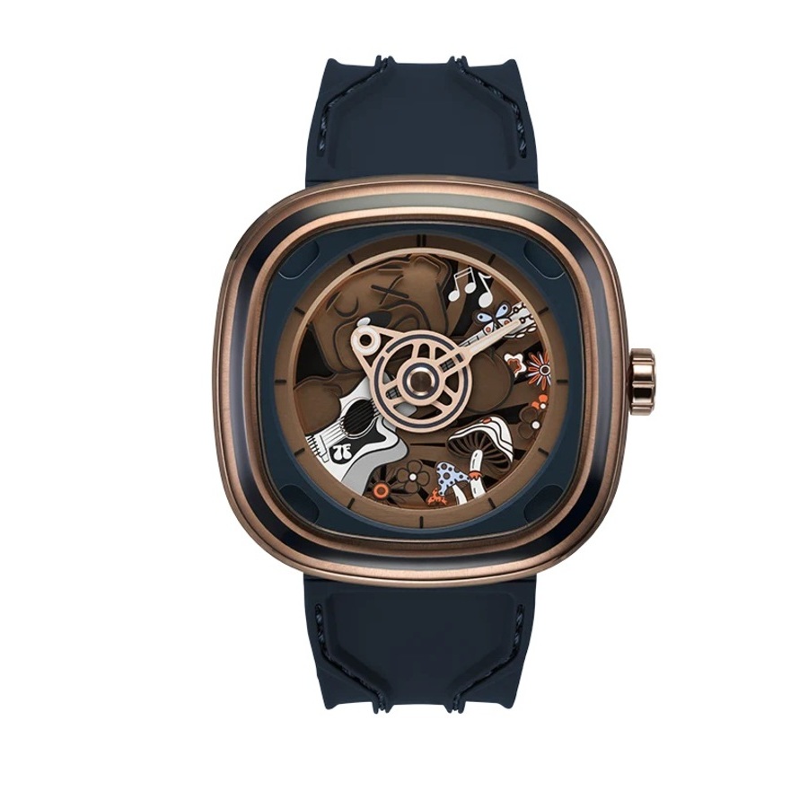 Sevenfriday T Series ''RILEY II'' Automatic Blue Dial Mens Watch T2/08