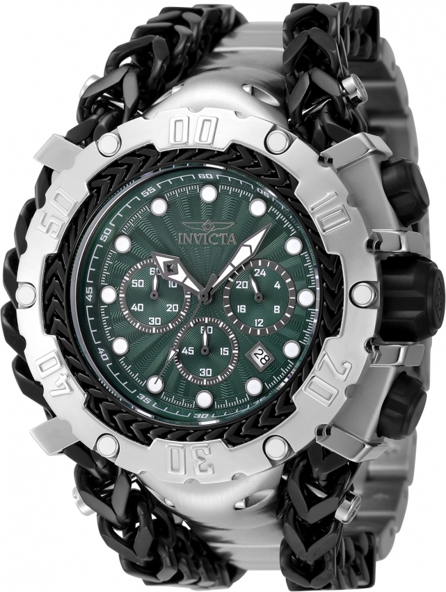 Invicta Gladiator Chronograph GMT Quartz Green Dial Men's Watch - Main Image