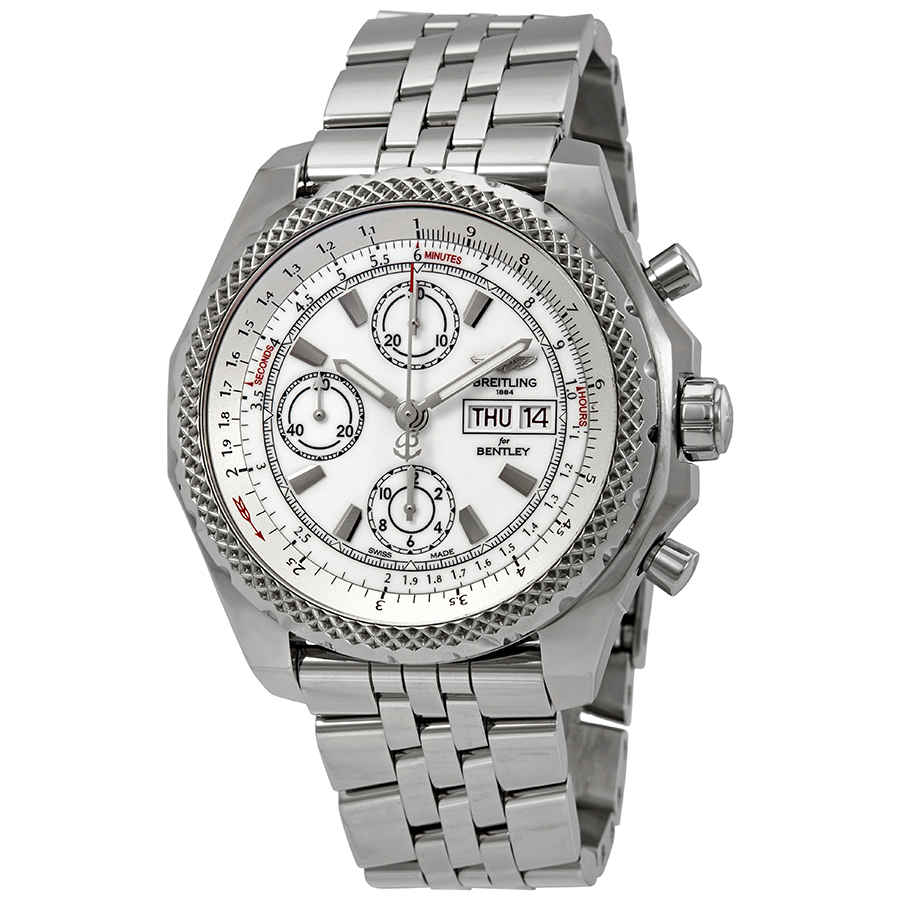 Breitling Bentley Gt Ii Chronograph Automatic Chronometer White Dial