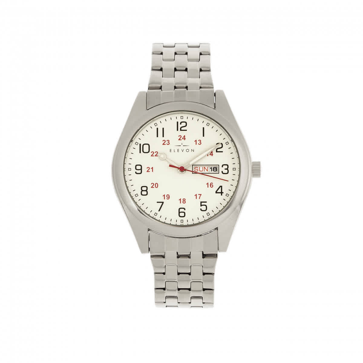 Elevon Gann White Dial Mens Watch ELE106-1