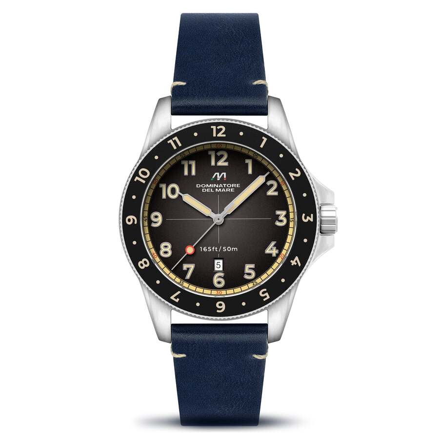Dominatore Del Mare Bandiera Quartz Black Dial Mens Watch DD-8020-06 90$