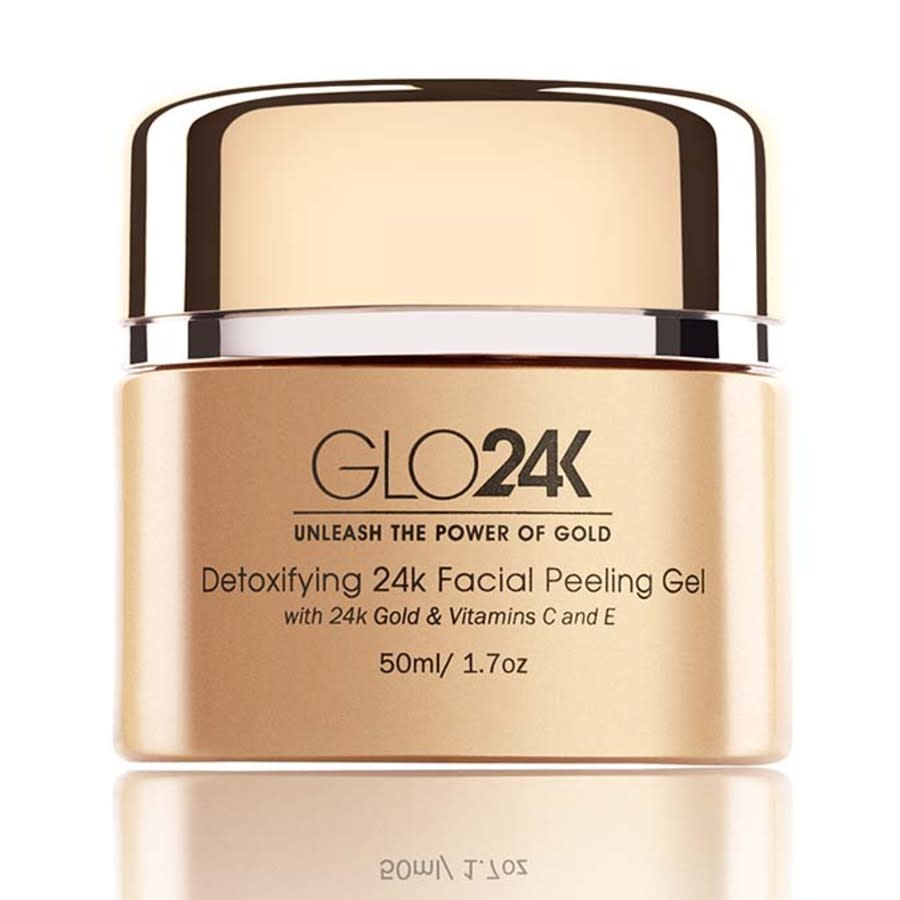 GLO24K Detoxifying 24K Facial Peeling Gel With 24K Gold Vitamins C And E 17 oz Skin Care 680196962476 40$