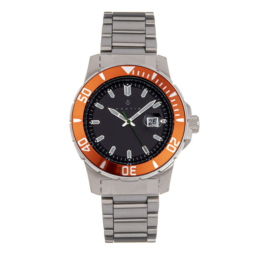 Nautis Admiralty Pro 200 Quartz Black Dial Mens Watch GL2008-H