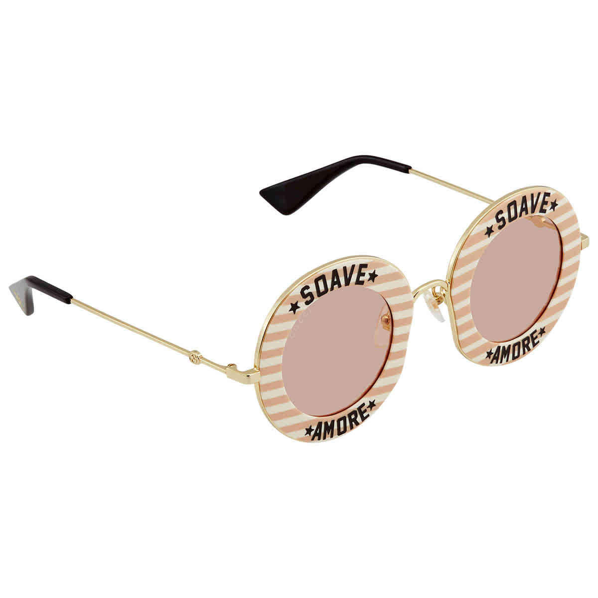 gucci pink round sunglasses