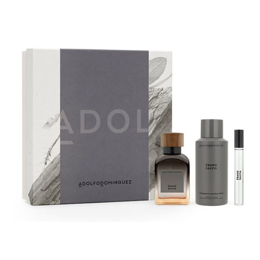 Adolfo Dominguez Mens Ebano Salvia Gift Set Fragrances 8410190629189