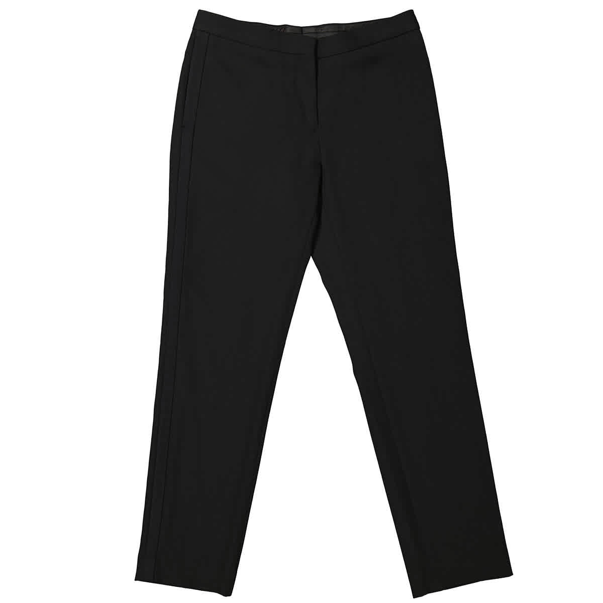 Burberry Black Wool Cropped Tailored Trousers eBay