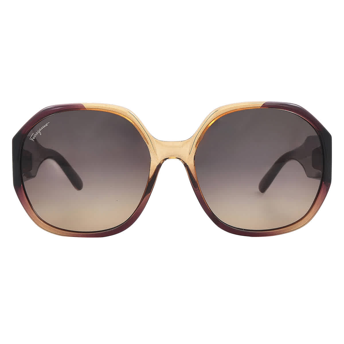 Preloved - Ferragamo SF943S6018212 Oversized Acetate Sunglasses — Wine