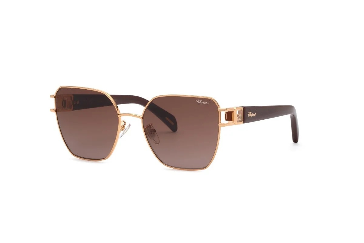 Chopard Brown Gradient Pink Cat Eye Ladies Sunglasses SCHM22S 8FCY 57