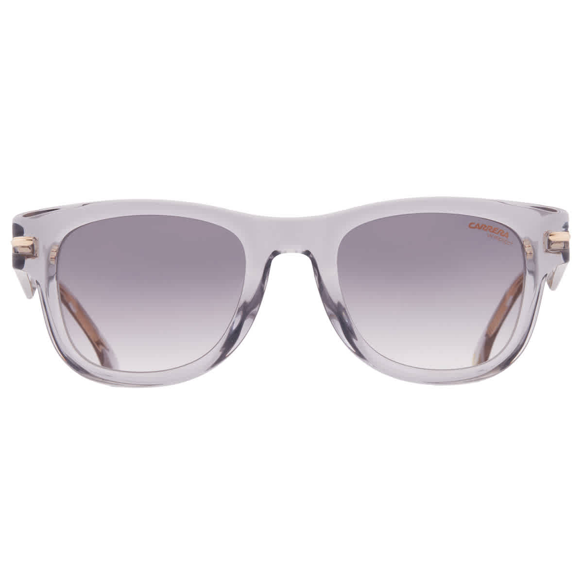 Carrera Grey Gradient Gold Mirror Square Mens Sunglasses CARRERA 330/S 0KB7/FQ 50