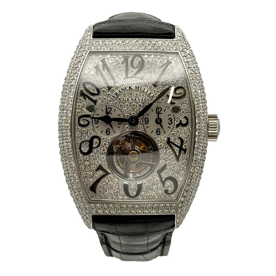 Franck Muller Cintree Curvex Master Banker Tourbillon Diamond Dial Mens Watch 8880 T MB D CD 46539$