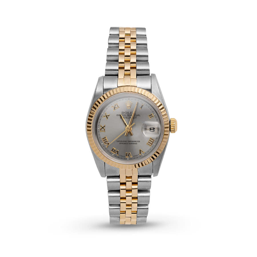 Preowned Rolex Datejust Automatic Chronometer Silver Dial Ladies Watch 69173 SRJ