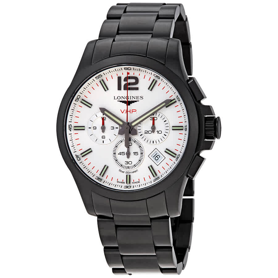 Longines Conquest VHP Perpetual Chronograph Quartz Silver Dial Mens Watch L37272766 1100$