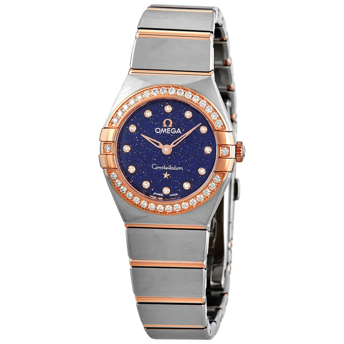 Omega Constellation Quartz Diamond Blue Dial Ladies Watch 13125256053002 7650$