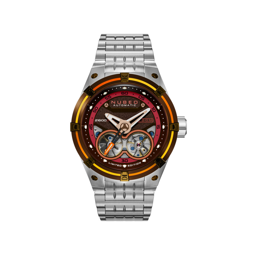 Nubeo Galileo Automatic Brown Dial Mens Watch NB-6070-99