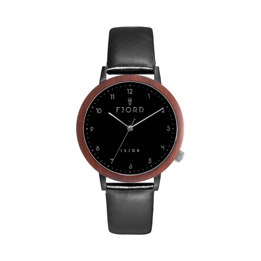 Fjord Gribskov Quartz Black Dial Mens Watch FJ-6049-02