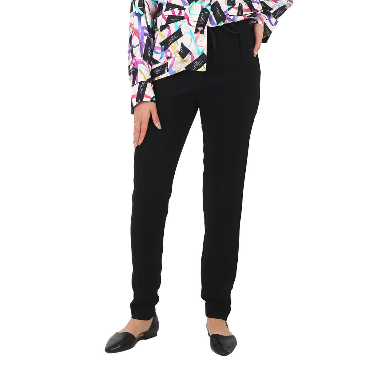 Burberry Ladies Black Custom Fit Monogram Motif Jogging Pants eBay