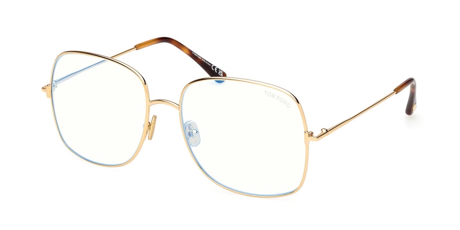 Tom Ford Blue Light Block Square Ladies Eyeglasses FT6048-B 030 59 220$