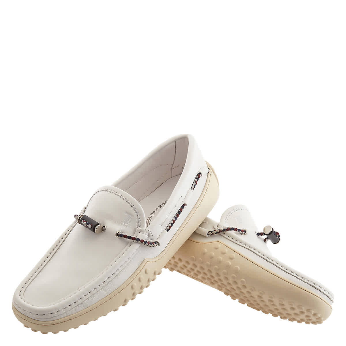 Tods deals loafers white