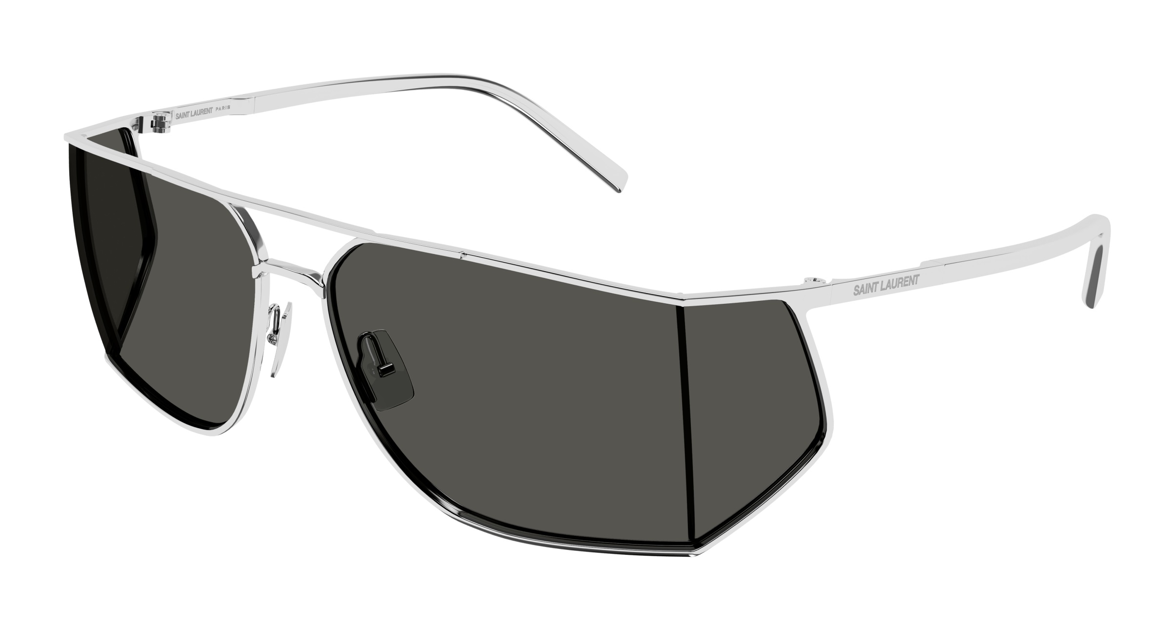 Saint Laurent SL 750 002 Men's Sunglasses Silver Size 69 - Free RX Lenses - Free RX Lenses
