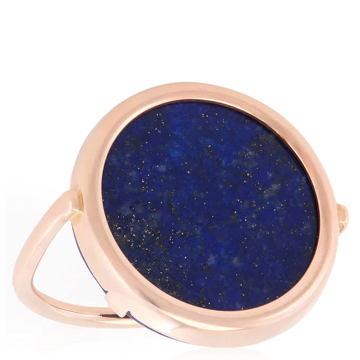 Ginette NY Black Mother-of-Pearl Disc Ring, Size 54