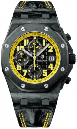 Audemars Piguet Royal Oak Offshore Black Dial Chronograph Automatic Mens Watch 26176FOOOD101CR01