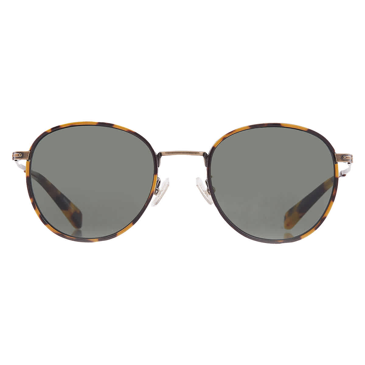 Coach Man Sunglass CR631 -  Frame color: Antique Gold/Tokyo Tortoise, Lens color: Green Solid